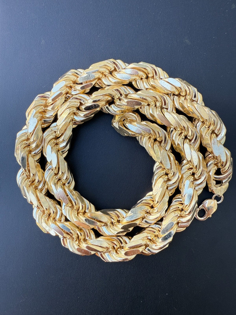 MONSTER Rope Chain Necklace - 14k Gold Vermeil 925 Sterling Silver - 20"-30" - 16.5mm
