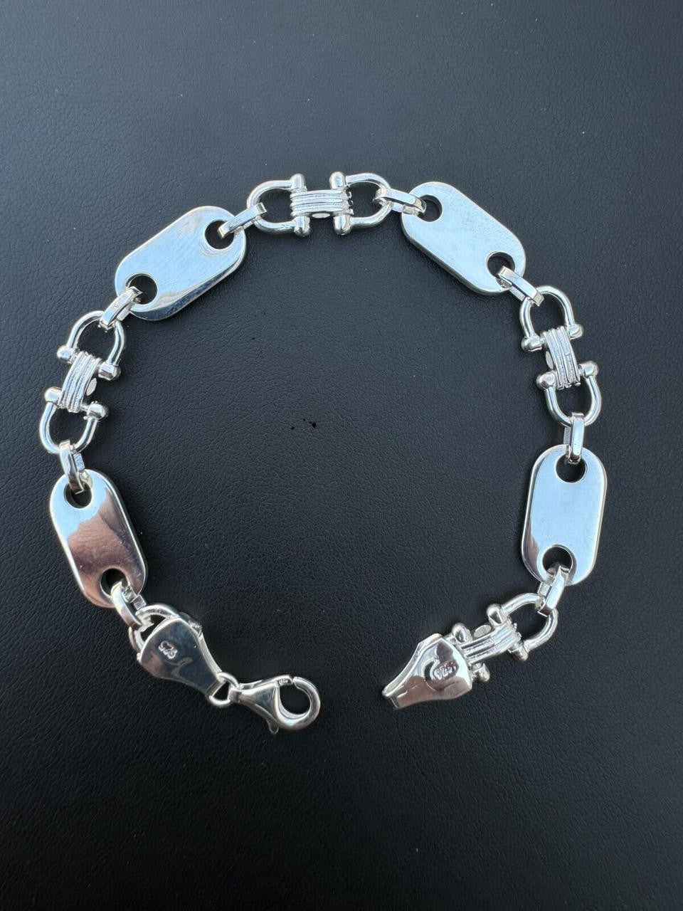 Custom Ferragamo Mariner Link Bracelet - 925 Sterling Silver - 7"-9" - 10mm