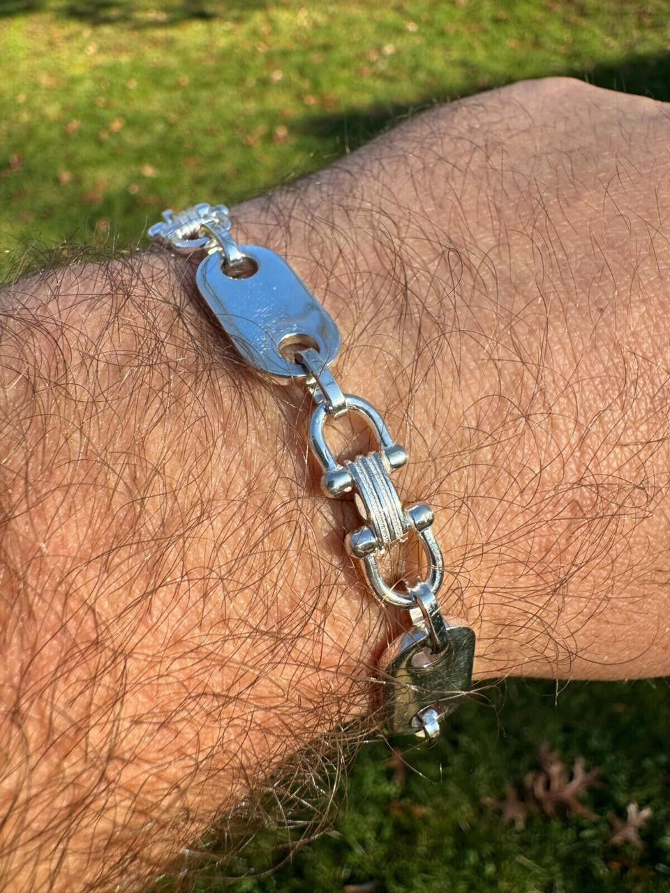 Custom Ferragamo Mariner Link Bracelet - 925 Sterling Silver - 7"-9" - 10mm