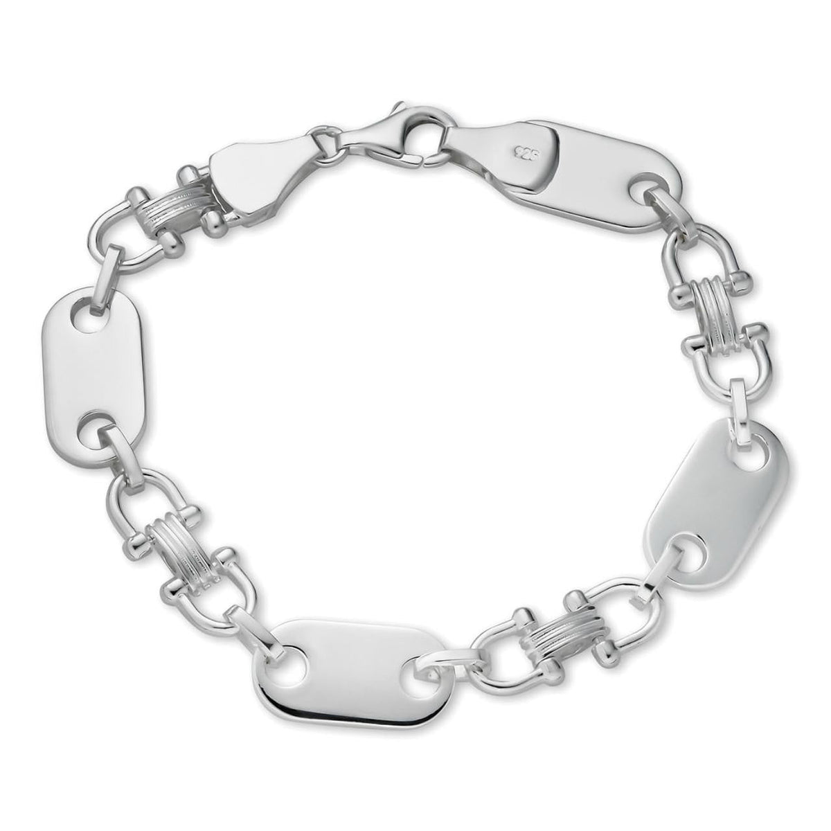 Custom Ferragamo Mariner Link Bracelet - 925 Sterling Silver - 7"-9" - 10mm