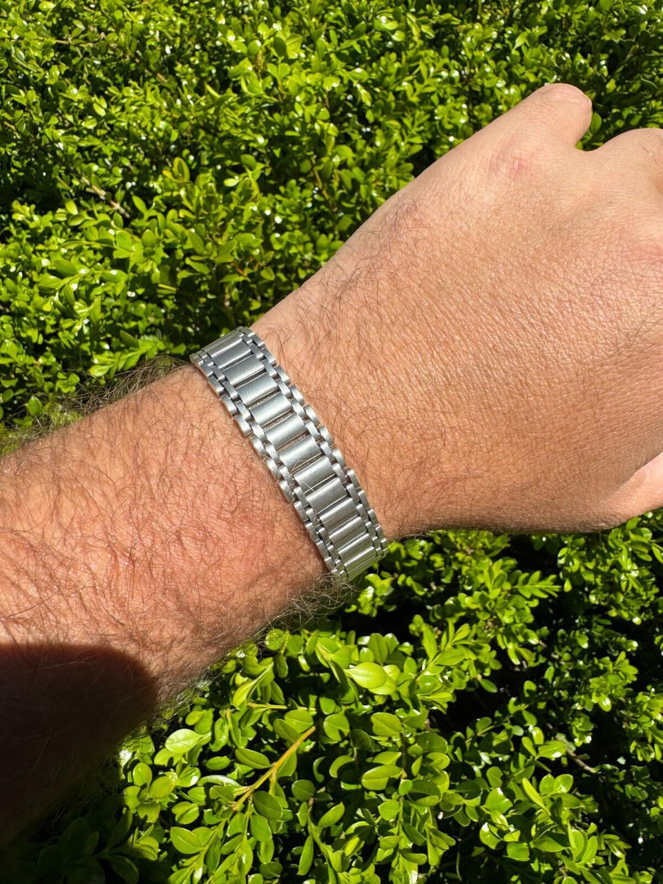 Custom Presidential Rolex Bracelet - 925 Sterling Silver Oxidized Gunmetal  - 7"-9" - 14mm