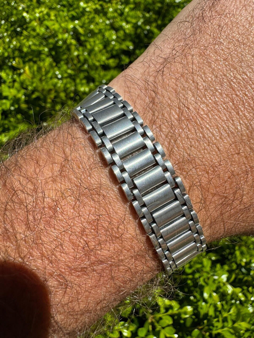 Custom Presidential Rolex Bracelet - 925 Sterling Silver Oxidized Gunmetal  - 7"-9" - 14mm