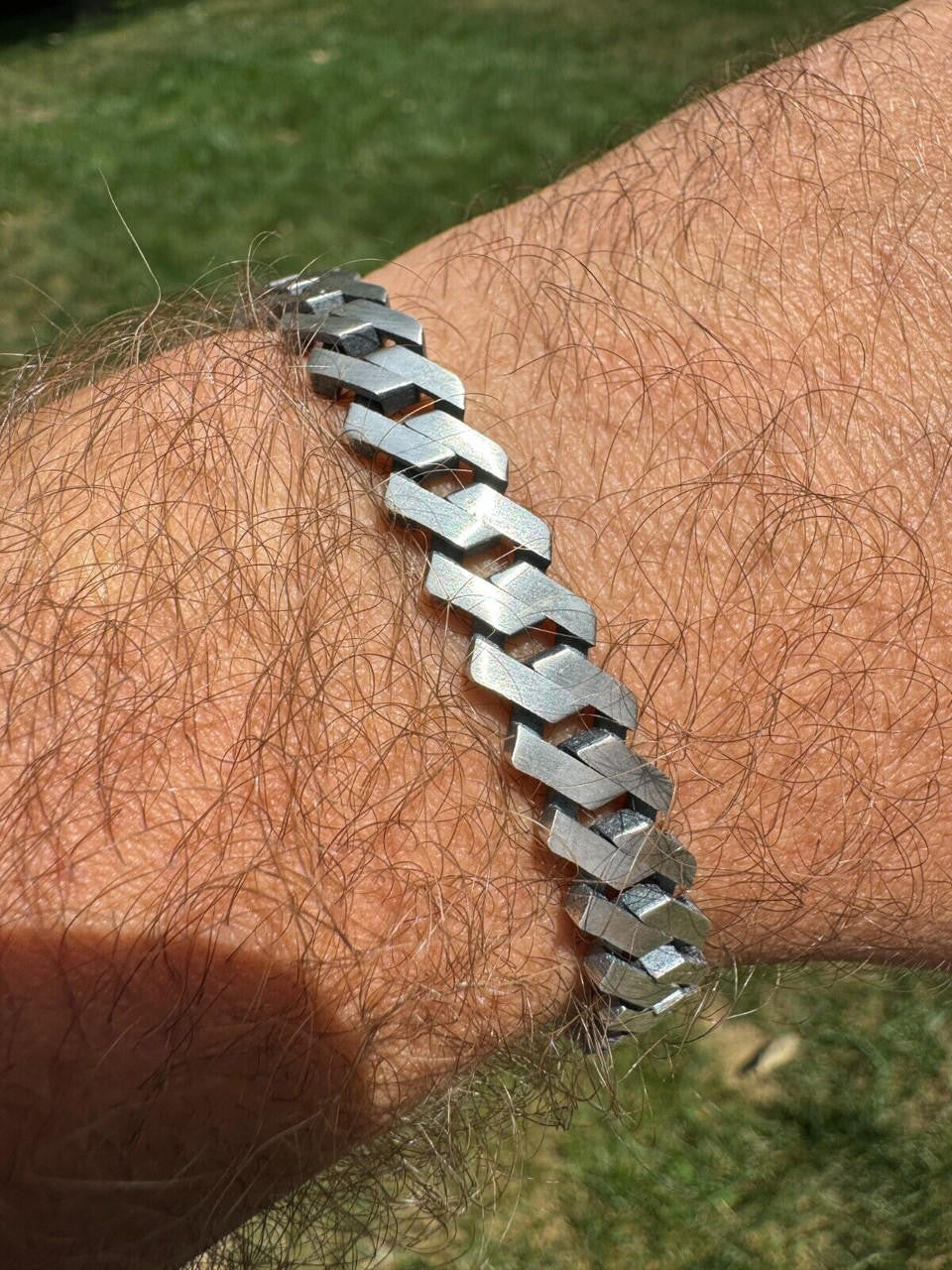 Miami Cuban Prong Bracelet - 925 Sterling Silver Oxidized Gunmetal - 7"-9" - 8.5mm