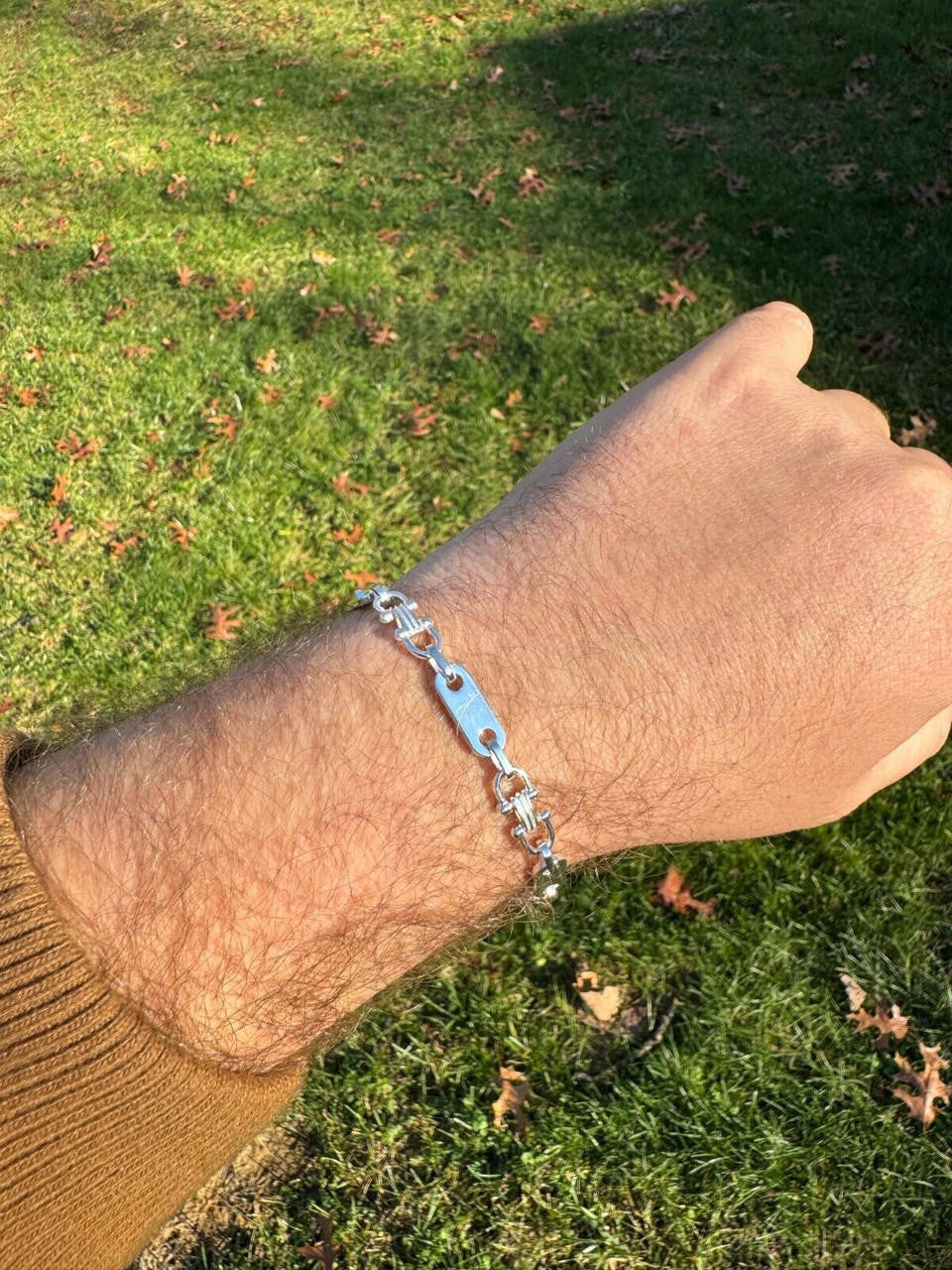 Custom Ferragamo Mariner Link Bracelet - 925 Sterling Silver - 7"-9" - 7.5mm