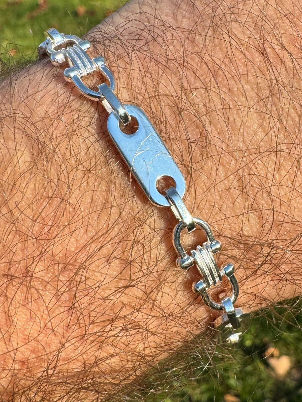 Custom Ferragamo Mariner Link Bracelet - 925 Sterling Silver - 7"-9" - 7.5mm
