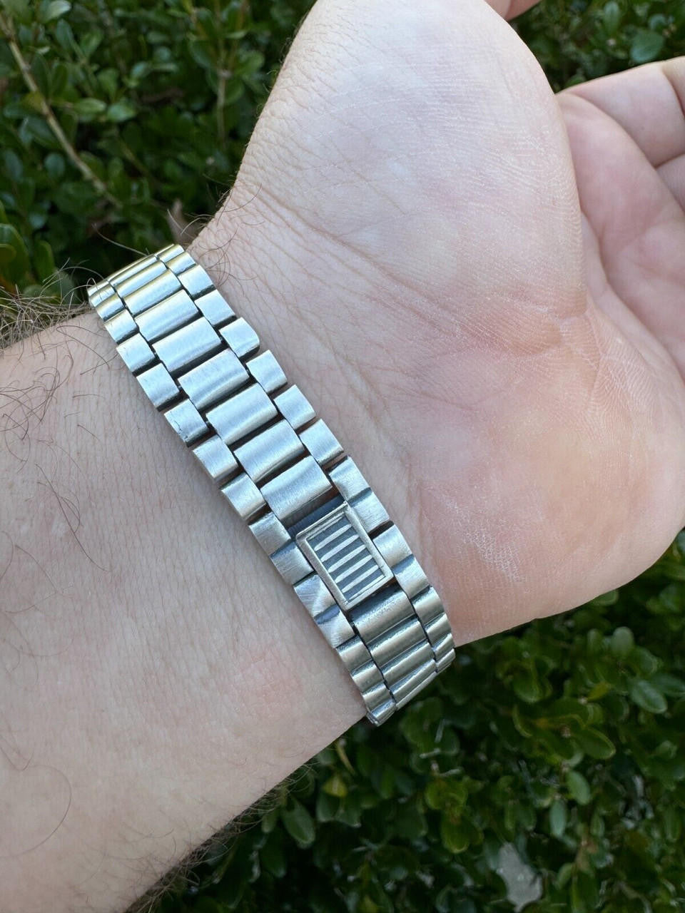 Presidential Bracelet W. Natural Black Onyx Motifs - 925 Sterling Silver Oxidized Gunmetal - 7"-9" - 15mm