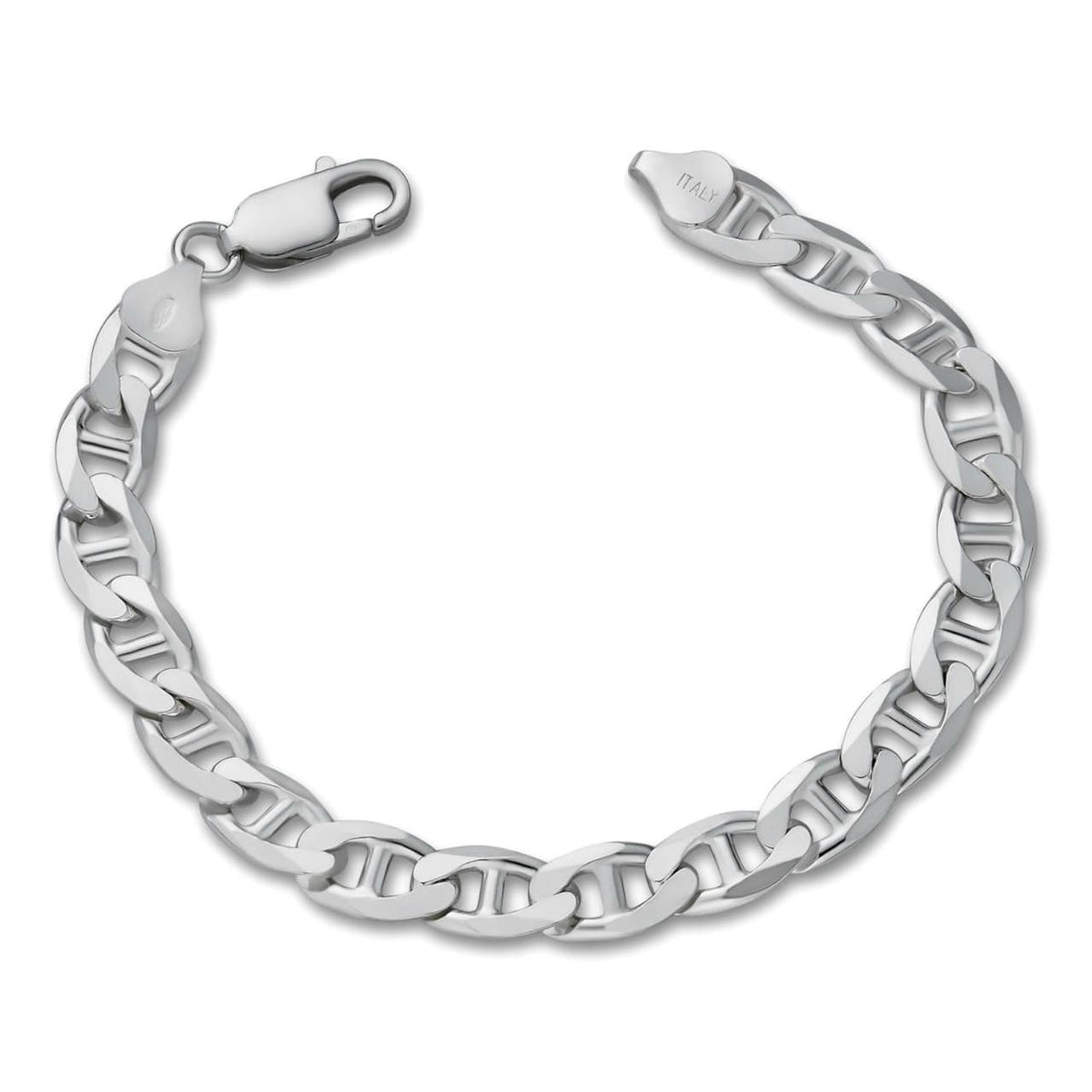 Mariner Link Bracelet - 925 Sterling Silver - 6"-9" - 2.5mm-16mm